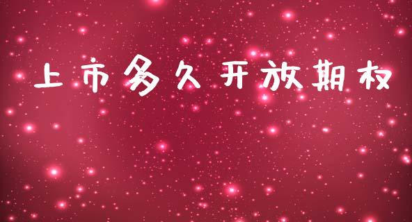 上市多久开放期权_https://cj004.lansai.wang_全球市场_第1张