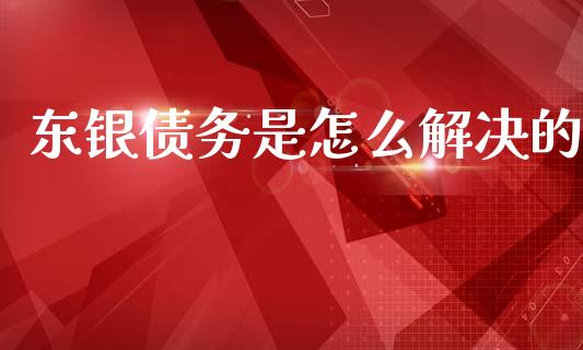 东银债务是怎么解决的_https://cj004.lansai.wang_期货开户_第1张
