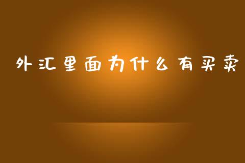 外汇里面为什么有买卖_https://cj004.lansai.wang_金融监管_第1张