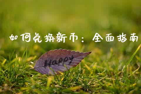 如何兑换新币：全面指南_https://cj004.lansai.wang_债券资讯_第1张