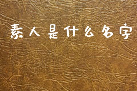 素人是什么名字_https://cj004.lansai.wang_债券资讯_第1张