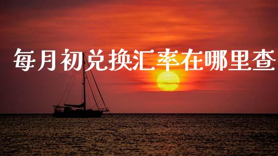 每月初兑换汇率在哪里查_https://cj004.lansai.wang_金融监管_第1张