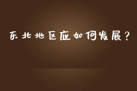 东北地区应如何发展？_https://cj004.lansai.wang_金融监管_第1张