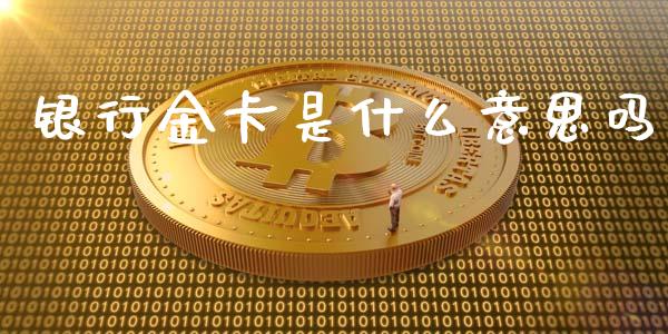 银行金卡是什么意思吗_https://cj004.lansai.wang_外汇交易_第1张