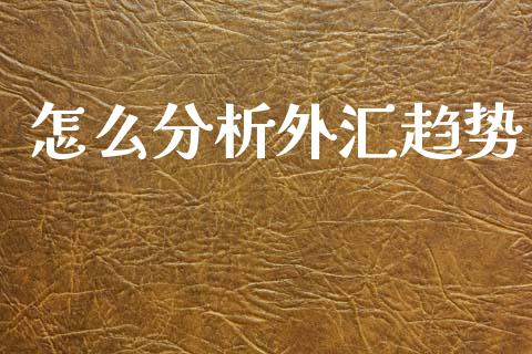 怎么分析外汇趋势_https://cj004.lansai.wang_金融监管_第1张