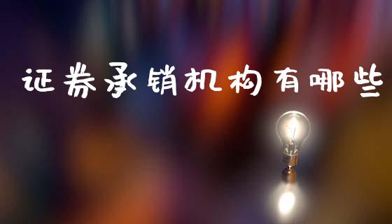 证券承销机构有哪些_https://cj004.lansai.wang_金融监管_第1张