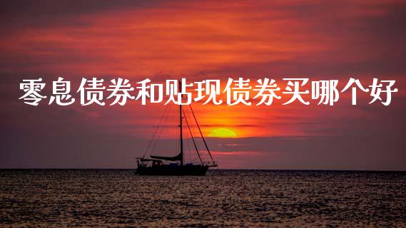 零息债券和贴现债券买哪个好_https://cj004.lansai.wang_金融监管_第1张