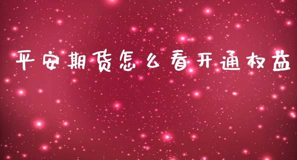 平安期货怎么看开通权益_https://cj004.lansai.wang_财经新闻_第1张
