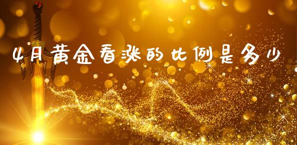 4月黄金看涨的比例是多少_https://cj004.lansai.wang_财经新闻_第1张