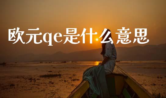 欧元qe是什么意思_https://cj004.lansai.wang_期货开户_第1张