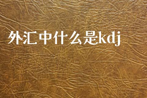 外汇中什么是kdj_https://cj004.lansai.wang_债券资讯_第1张